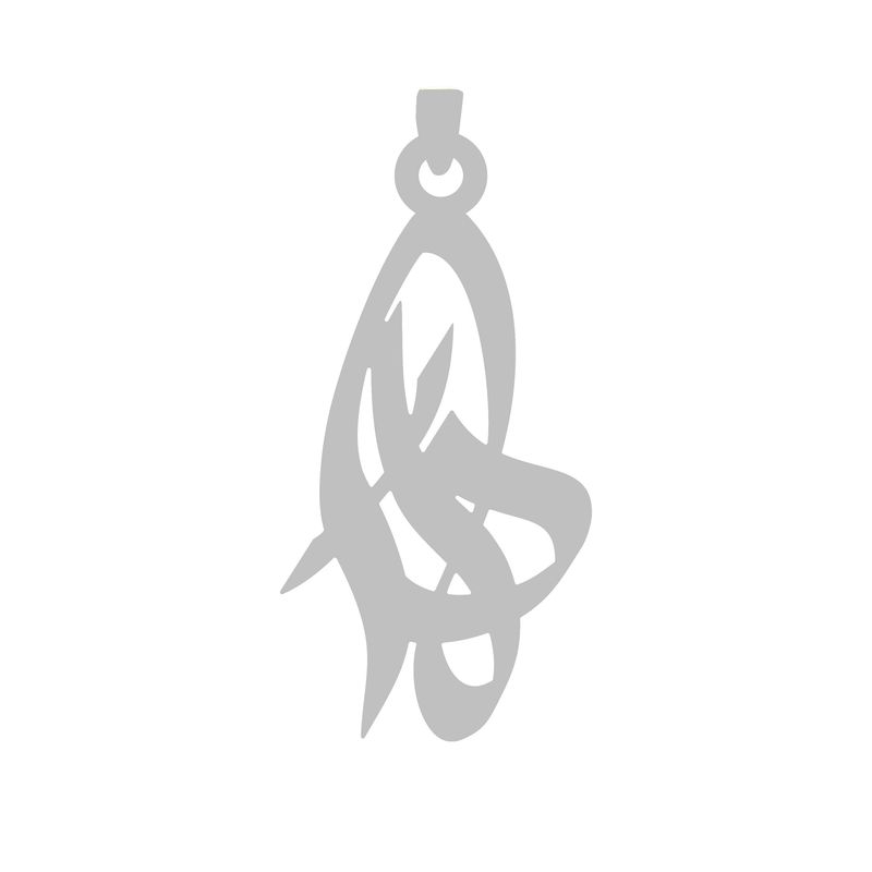 آویز گردنبند نقره گالری طلا و جواهر اپال طرح اسم دلارا